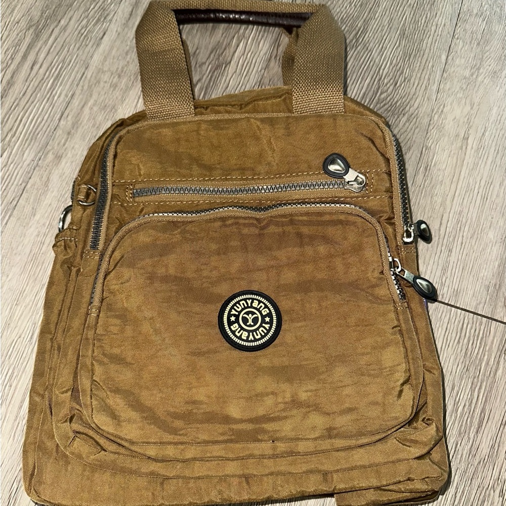 Yungyang Korean Brown Nylon Messenger Bag Purse